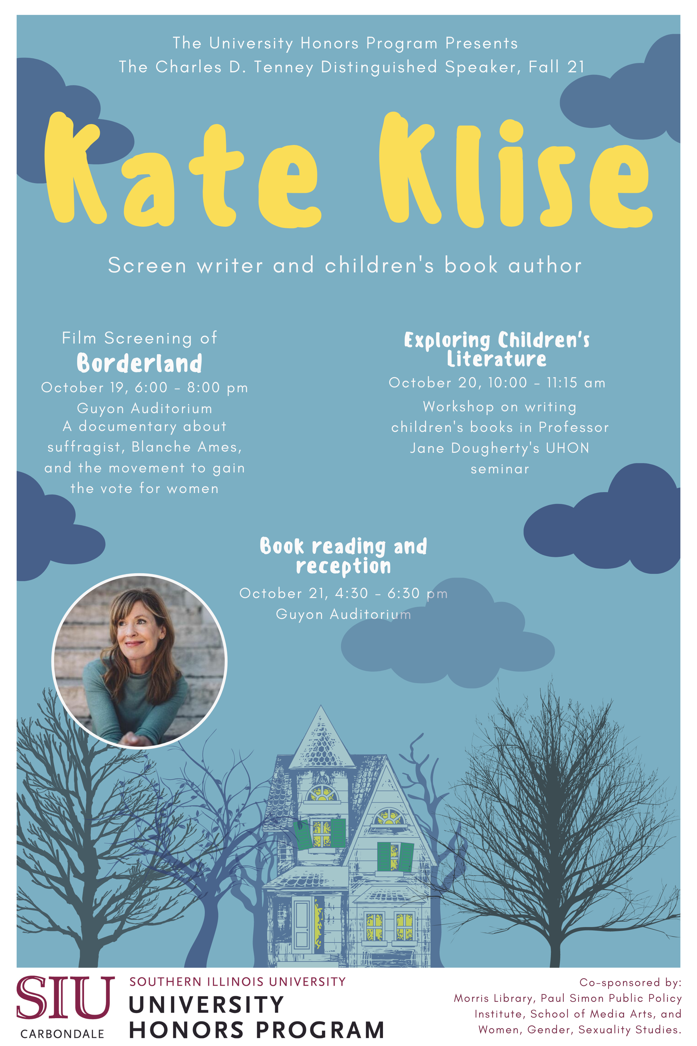 Kate Klise event poster