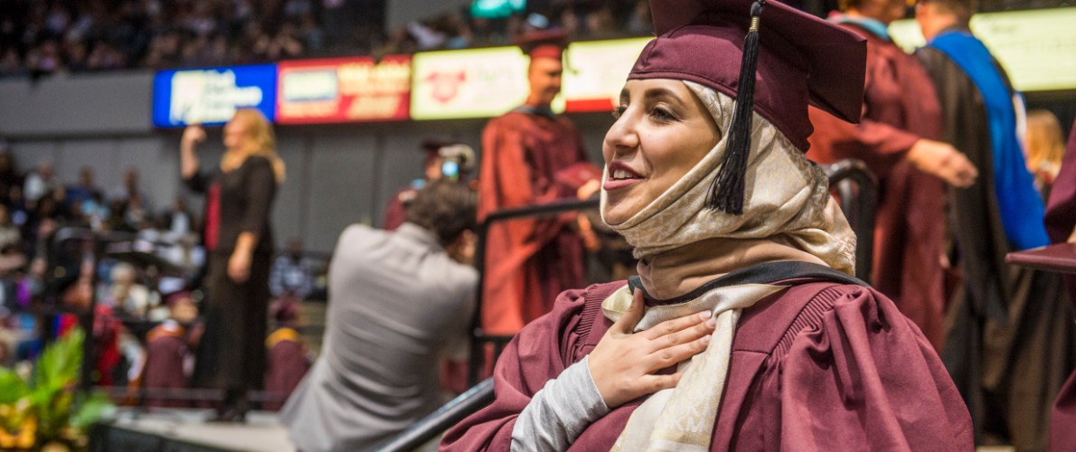 SIU Student Proud at Graduation