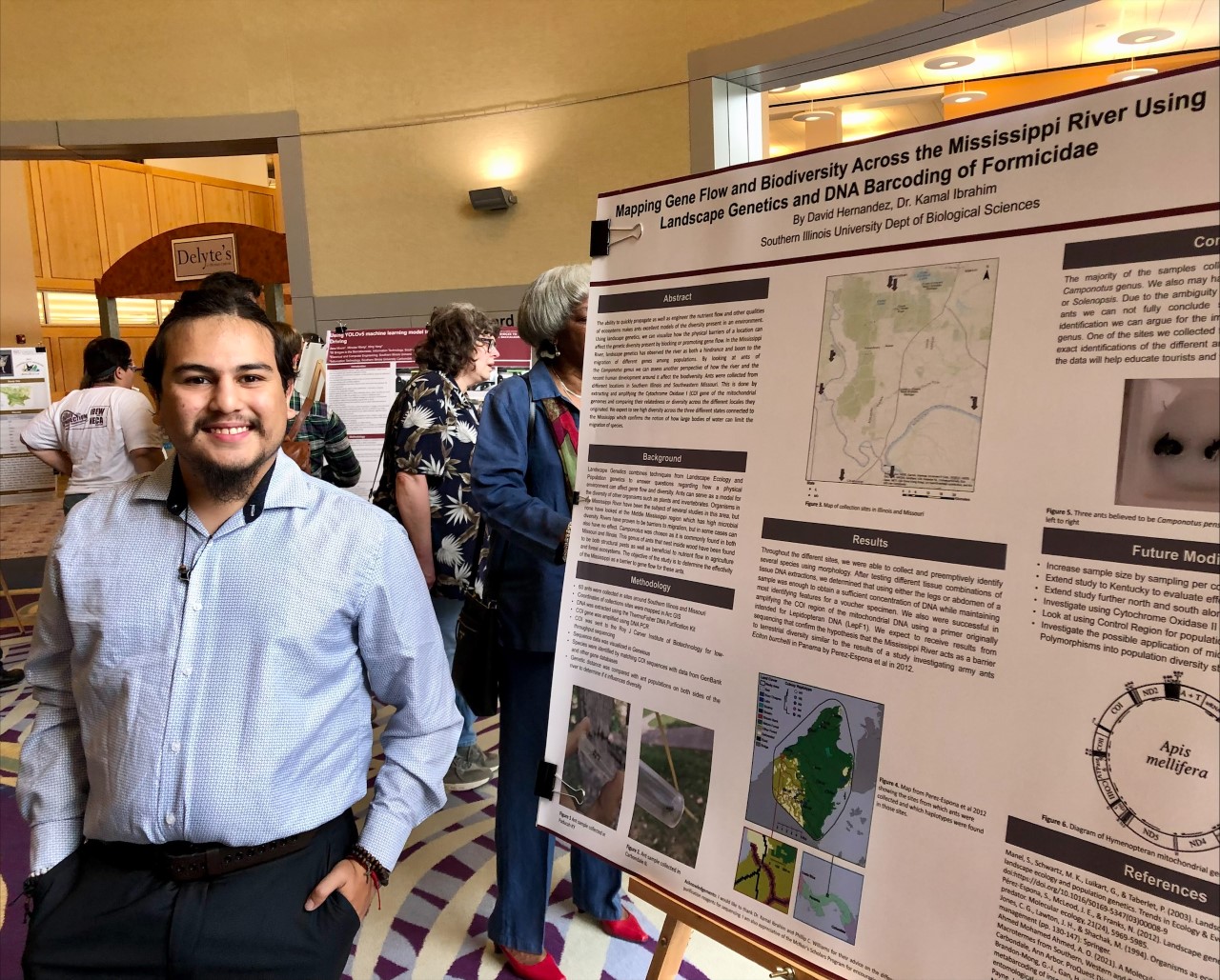 David Hernandez presents research at McNair